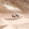 The Heather Earrings | Marquise Lab Grown Sapphire Cluster Studs