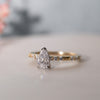 The Hope Ring | Lab Diamond Pear Shoulder Set Engagement Solitaire