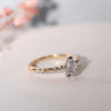 The Hope Ring | Lab Diamond Pear Shoulder Set Engagement Solitaire