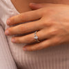 The Hope Ring | Lab Diamond Pear Shoulder Set Engagement Solitaire