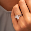 The Layla Ring | Lab Diamond Oval Hidden Halo Engagement Ring