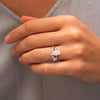 The Layla Ring | Lab Diamond Oval Hidden Halo Engagement Ring