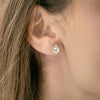 The Karensa Earrings | VS1 D-E Lab Diamonds. Ethical Gemstones. 100% Recycled 9k Gold Halo