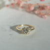 The Karensa Ring | VS1 D-E Lab Diamonds. Ethical Gemstone. 100% Recycled 9k Gold Halo