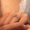 The Katie Ring | Lab Diamond Round Rope Shank Engagement
