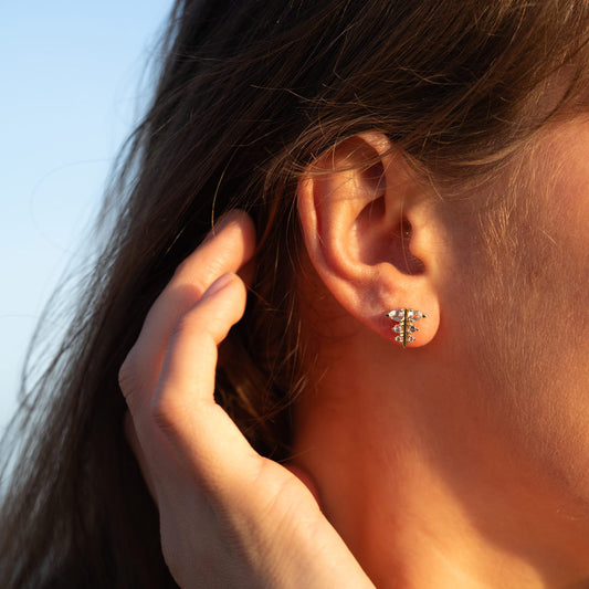 The Kelynen Earrings | VS1 D-E Lab Diamonds. 100% Recycled 9k Gold