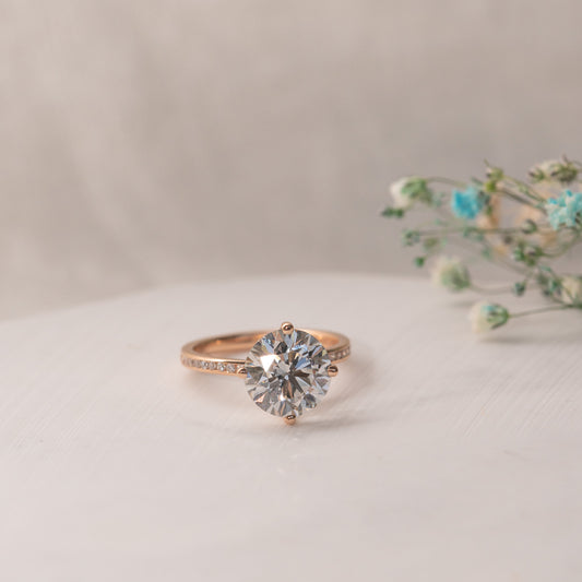 The Kerry Ring | Lab Diamond Compass Set Engagement