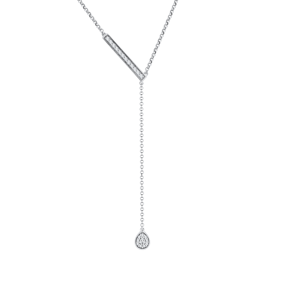 The Tria Necklace | Lab Diamond Modern Lariat Chain