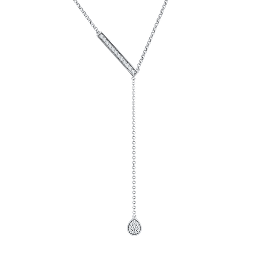 The Tria Necklace | Lab Diamond Modern Lariat Chain