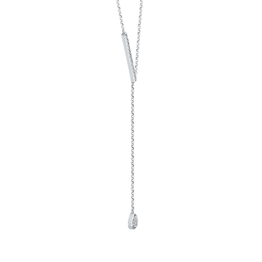 The Tria Necklace | Lab Diamond Modern Lariat Chain
