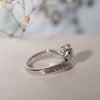 The Lacey Ring | Oval Lab Diamond Floating Shoulder Set Engagement