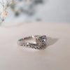 The Lacey Ring | Oval Lab Diamond Floating Shoulder Set Engagement