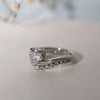 The Lacey Ring | Oval Lab Diamond Floating Shoulder Set Engagement