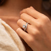 The Lacey Ring | Oval Lab Diamond Floating Shoulder Set Engagement