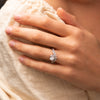 The Lacey Ring | Oval Lab Diamond Floating Shoulder Set Engagement