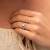 The Lacey Ring | Oval Lab Diamond Floating Shoulder Set Engagement