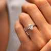 The Layla Ring | Lab Diamond Oval Hidden Halo Engagement Ring