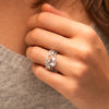 The Luna Ring | Lab Diamond East West Set Emerald Cut Engagement Solitaire