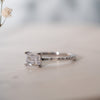 The Luna Ring | Lab Diamond East West Set Emerald Cut Engagement Solitaire