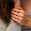 The Luna Ring | Lab Diamond East West Set Emerald Cut Engagement Solitaire