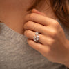 The Luna Ring | Lab Diamond East West Set Emerald Cut Engagement Solitaire