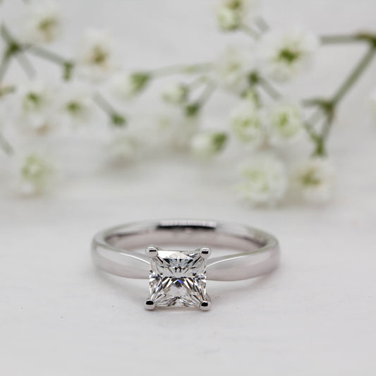 The Paris Ring | Lab Diamond Princess Cut Engagement Solitaire