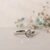 The Marcia Ring | Lab Diamond Pear Cut Shoulder Set Engagement