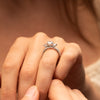 The Meredith Ring | Lab Diamond Round & Pear Cut Shoulder Set Engagement Trilogy