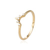 The Merryn Ring | VS1 D-E Lab Diamonds. 100% Recycled 9k Gold Tiara