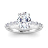 The Nadia Ring | Oval Lab Diamond Marquise Shoulder Set Engagement