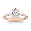 The Nuki Ring | Lab Diamond Oval Hidden Halo Shoulder Set Engagement