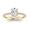 The Nuki Ring | Lab Diamond Oval Hidden Halo Shoulder Set Engagement