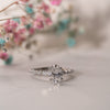 The Nadia Ring | Oval Lab Diamond Marquise Shoulder Set Engagement