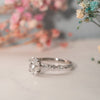 The Nadia Ring | Oval Lab Diamond Marquise Shoulder Set Engagement