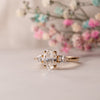 The Nancy Ring | Lab Diamond Oval & Pear Cut Engagement Trilogy