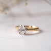 The Naomi Ring | 1.14ct VS1 D-E Lab Diamond Oval Hidden Accent Solitaire