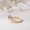 The Naomi Ring | 1.14ct VS1 D-E Lab Diamond Oval Hidden Accent Solitaire