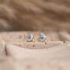 The Nessa Earrings | 9k Yellow Gold & Round Lab Diamond Split Claw Studs