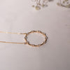 The Nina Pendant | 9ct Yellow Gold & Lab Diamond Circle