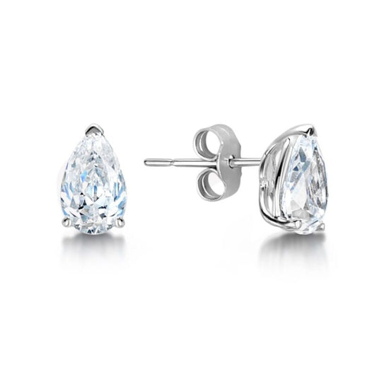The Nomi Earrings | Pear Lab Diamond Classic Solitaire Studs