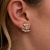 The Odessa Earrings | 9ct White Gold Lab Diamond Modern Drop Stud Jackets