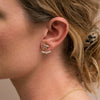 The Odessa Earrings | 9ct White Gold Lab Diamond Modern Drop Stud Jackets