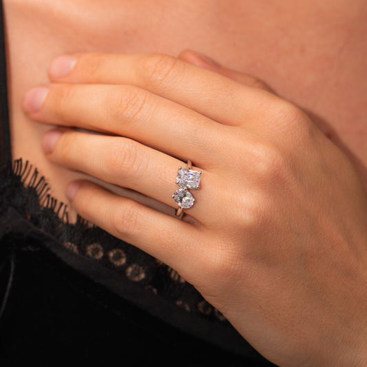 The Oriana Ring | Lab Diamond Toi Et Moi Engagement