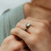 The Nadia Ring | Oval Lab Diamond Marquise Shoulder Set Engagement