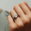 The Nadia Ring | Oval Lab Diamond Marquise Shoulder Set Engagement