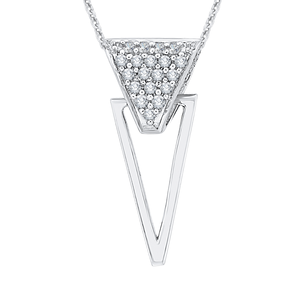 The Calix Pendant | Lab Diamond Modern Geometric Triangle