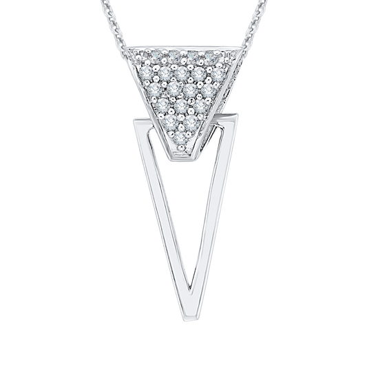 The Calix Pendant | Lab Diamond Modern Geometric Triangle