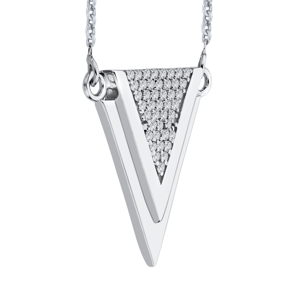 The Kairos Necklace | Lab Diamond Triangle Arrow