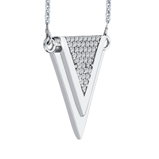 The Kairos Necklace | Lab Diamond Triangle Arrow