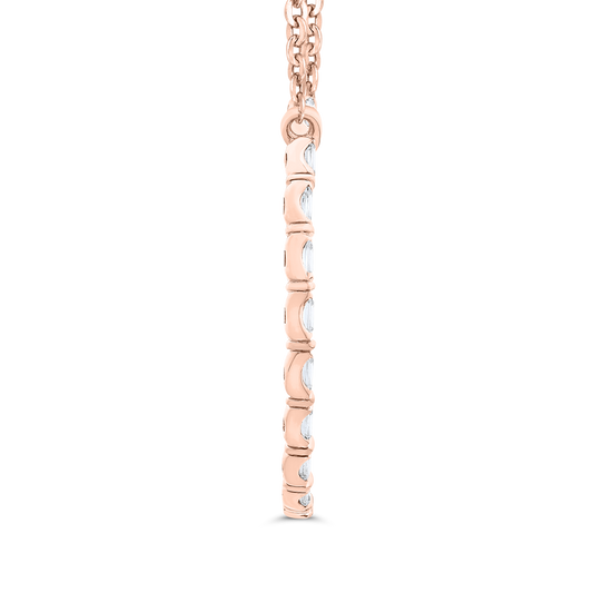 The Felicity Pendant | Baguette Lab Diamond Circle